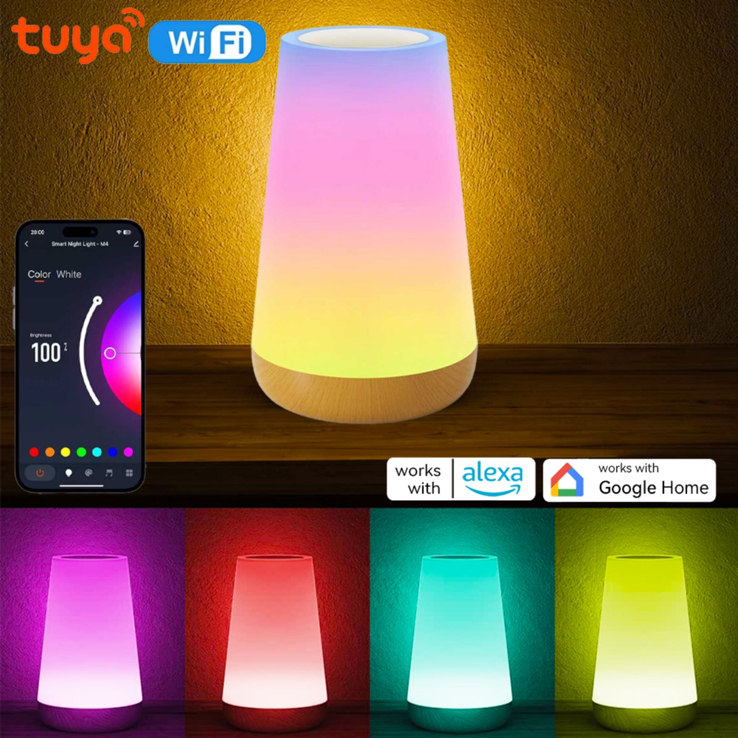 Conference Table Round - USB Rechargeable Tuya WiFi Smart Table