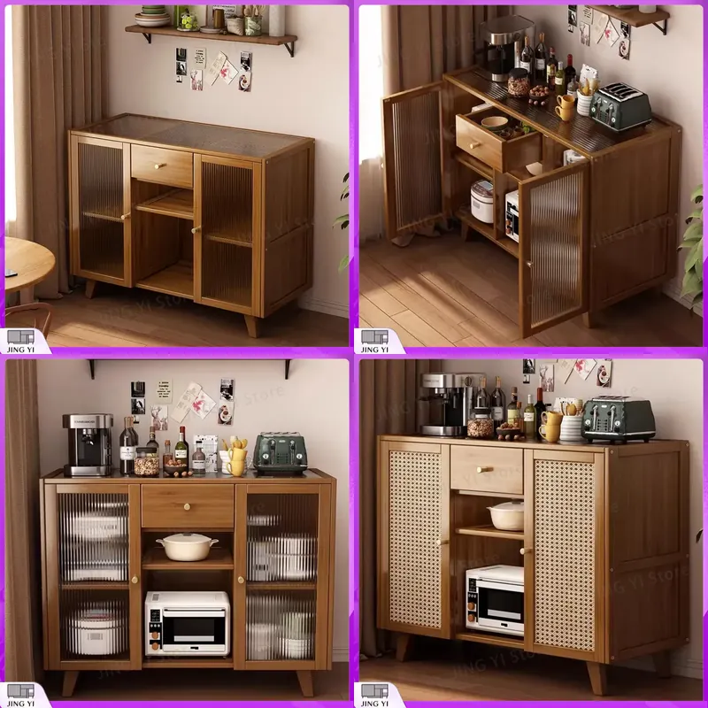 Credenza Office Storage - Wooden Kitchen Cabinet Buffet Server Dining