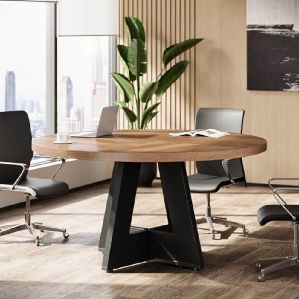 Conference Table Round - 47-Inch Round Conference Table for 4-6