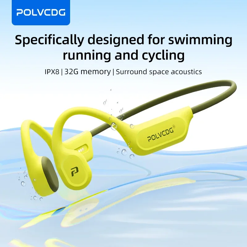 Telephone Headset Office - POLVCDG X9 Bone Conduction Swimming Earphones
