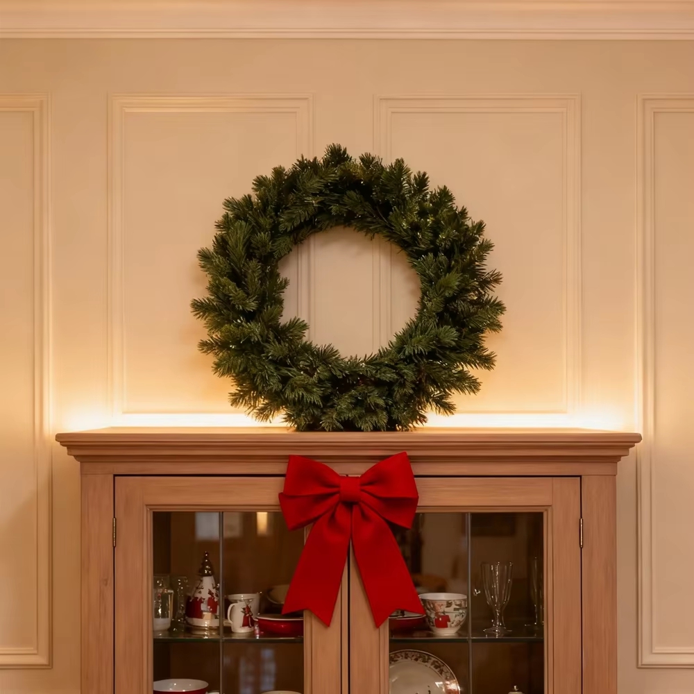 Conference Table Round - Artificial Pine Wreath Plant Christmas Decoration