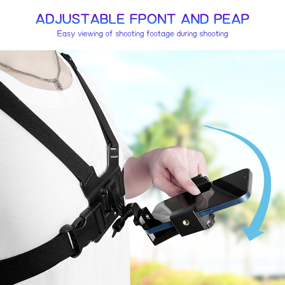 Magazine File Holder - Chest Mount Phone Strap Holder Adjustable