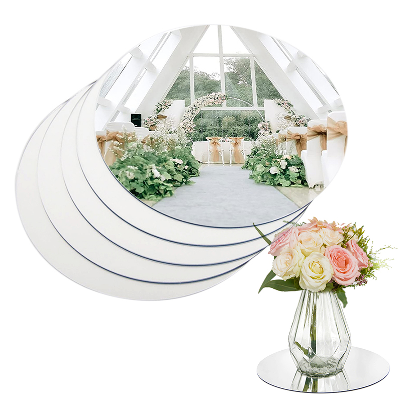 20cm Round Mirror Glass Tray   - Conference Table Round recension och pris
