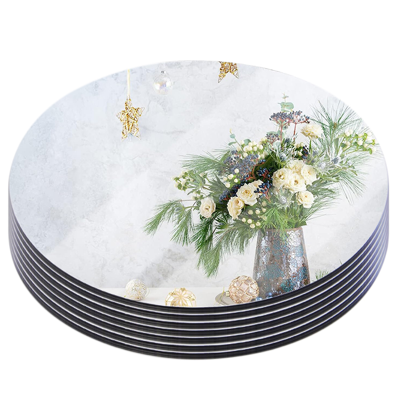 20cm Round Mirror Glass Tray   - Conference Table Round recension och pris