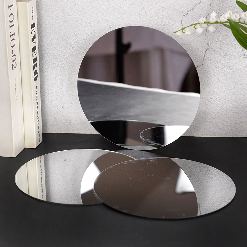 20cm Round Mirror Glass Tray   - Conference Table Round recension och pris