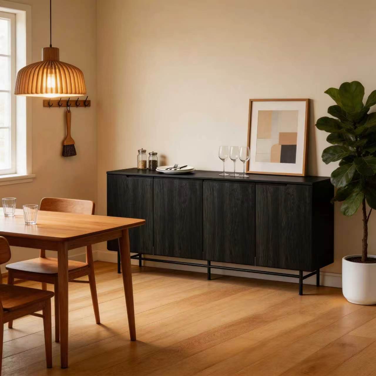 68in Large Fluted Sideboard Ca - Credenza Office Storage recension och pris