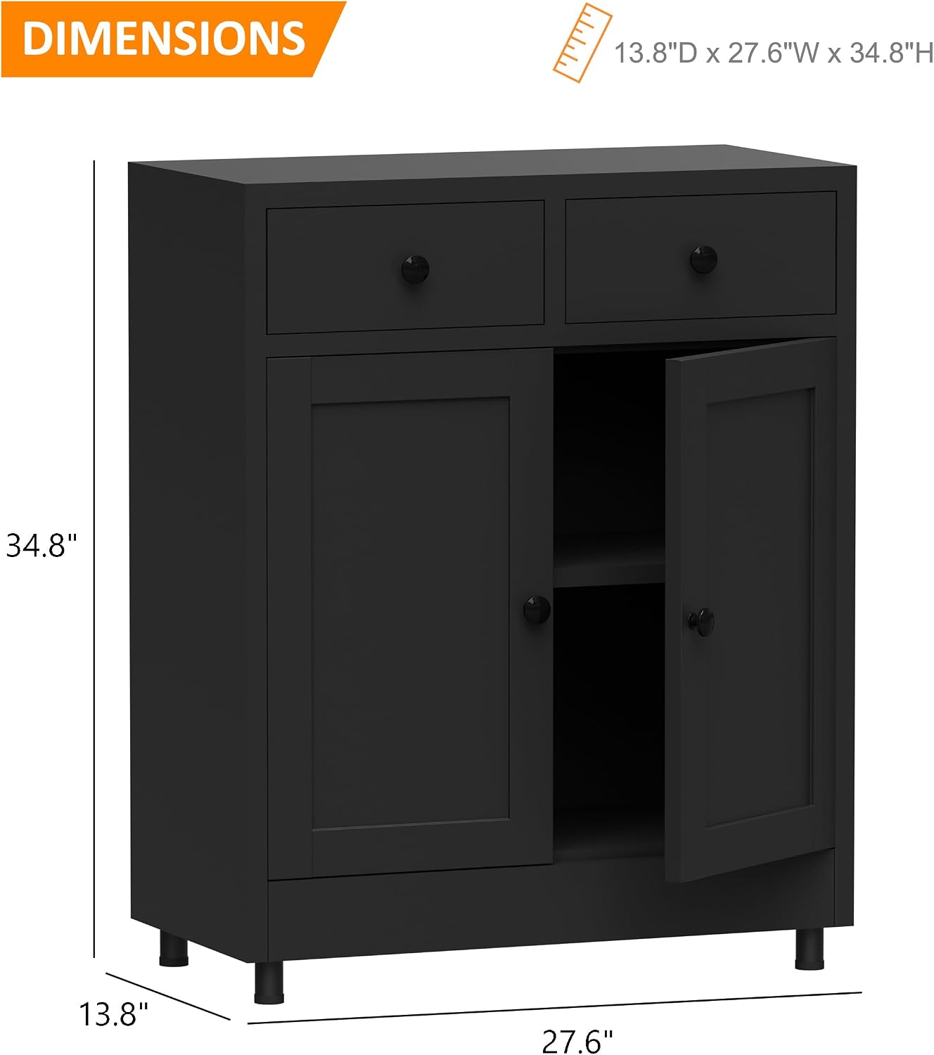 Metal Storage Cabinet With Dra - Credenza Office Storage recension och pris
