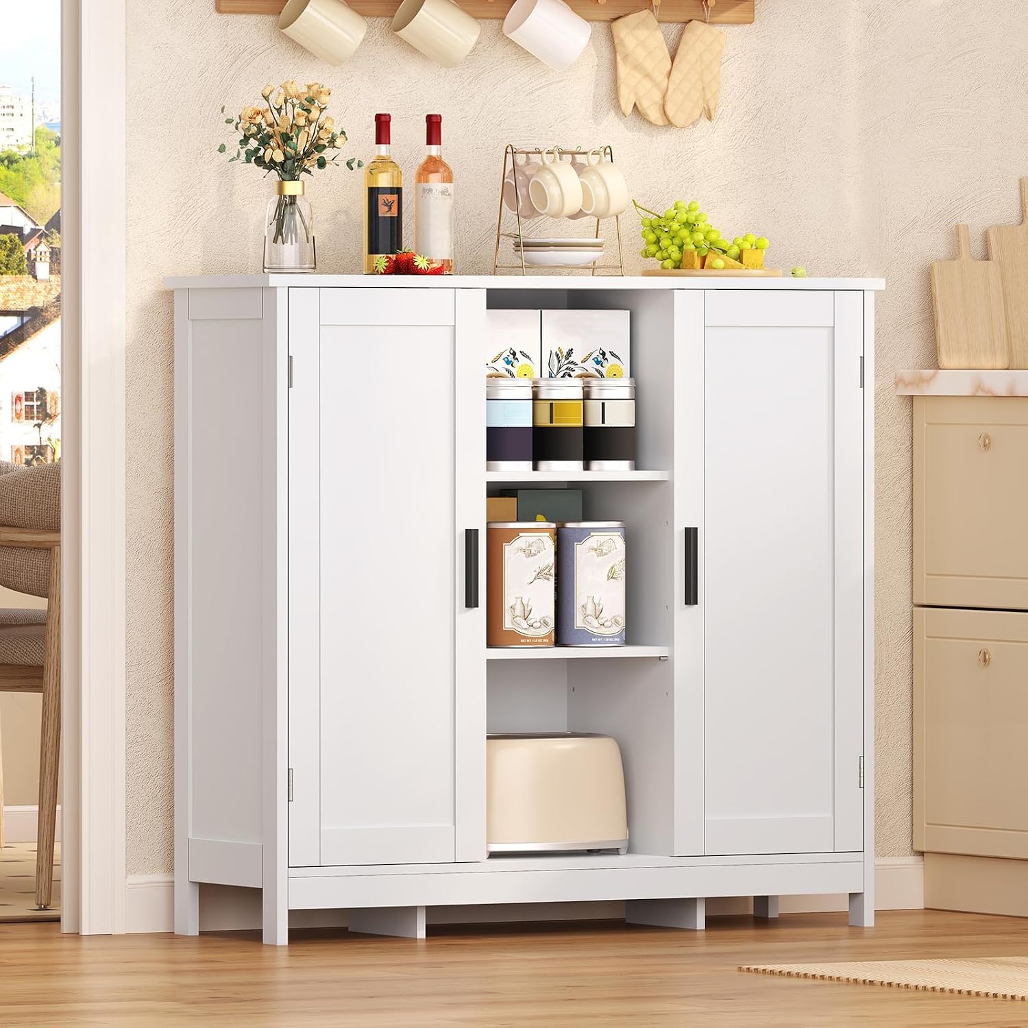 Storage Cabinet With Doors Sto - Credenza Office Storage recension och pris