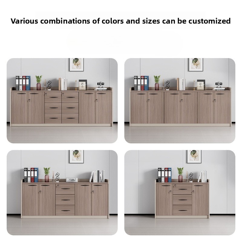 F*-Modern Wooden Low Office St - Credenza Office Storage recension och pris