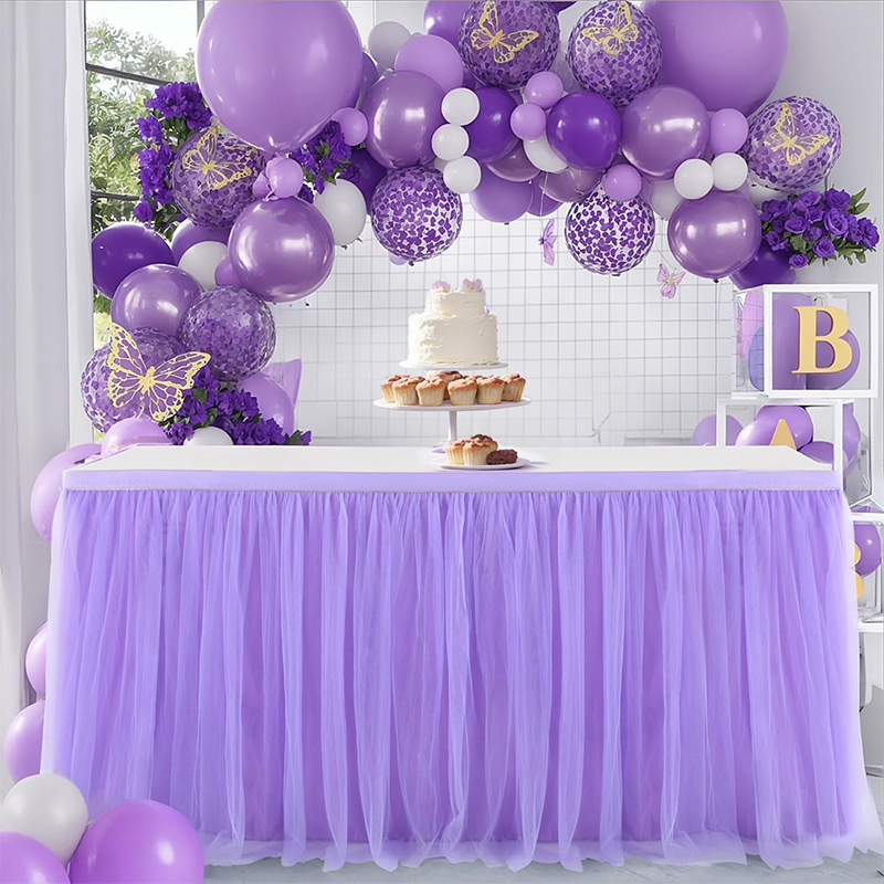 Purple table skirt is suitable - Conference Table Round recension och pris