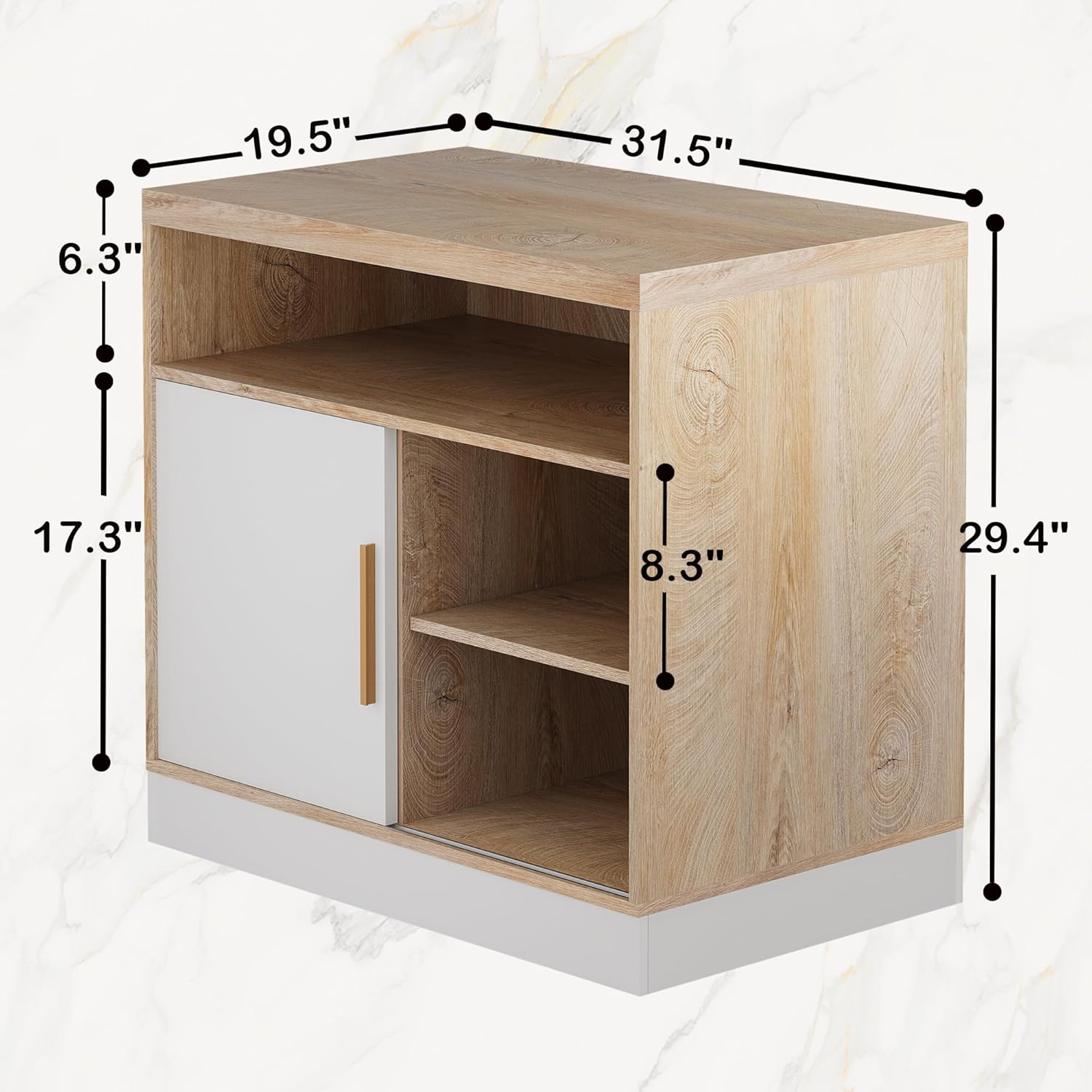 Electric Standing Desk with St - Credenza Office Storage recension och pris