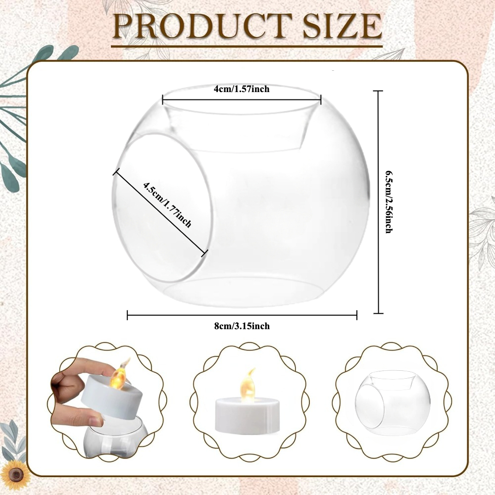 6/12pcs Glass Round Hollow Can - Conference Table Round recension och pris