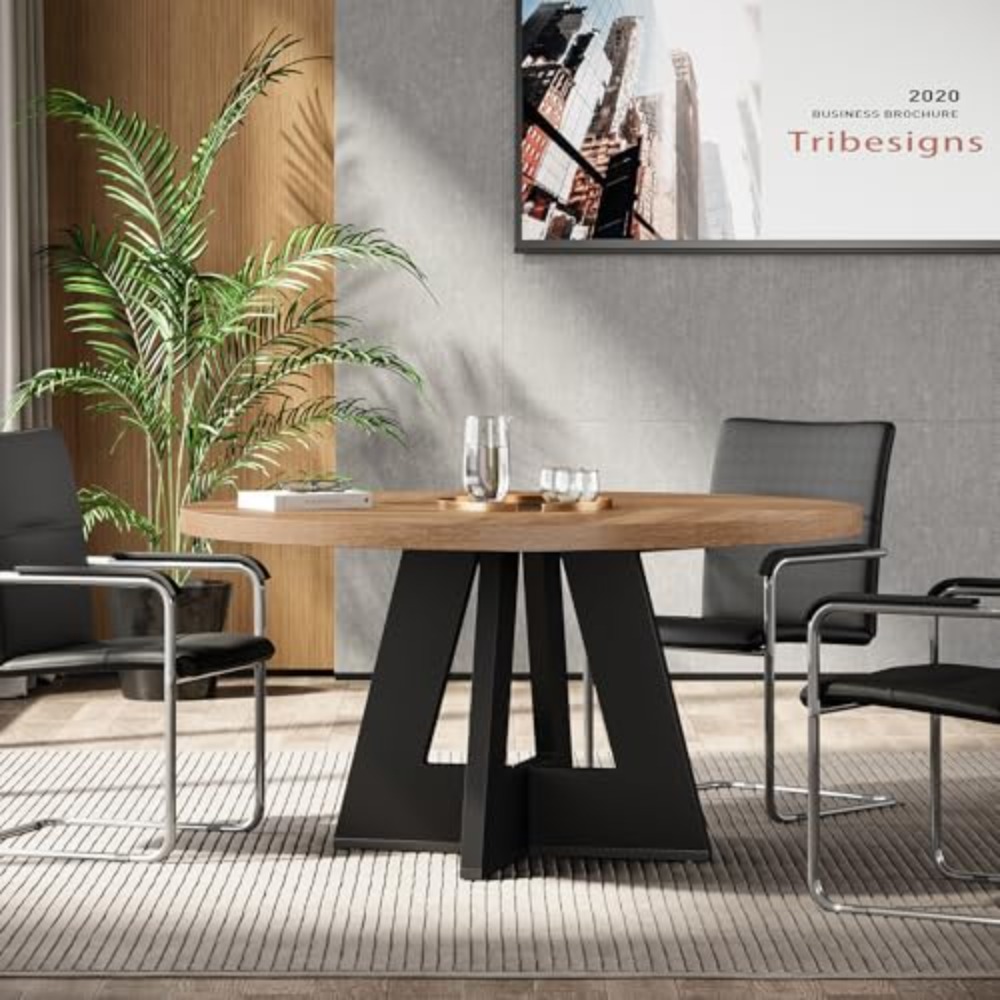47-Inch Round Conference Table - Conference Table Round recension och pris