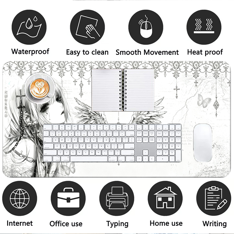 Leather Mousepad Black White A - Office Furniture China recension och pris