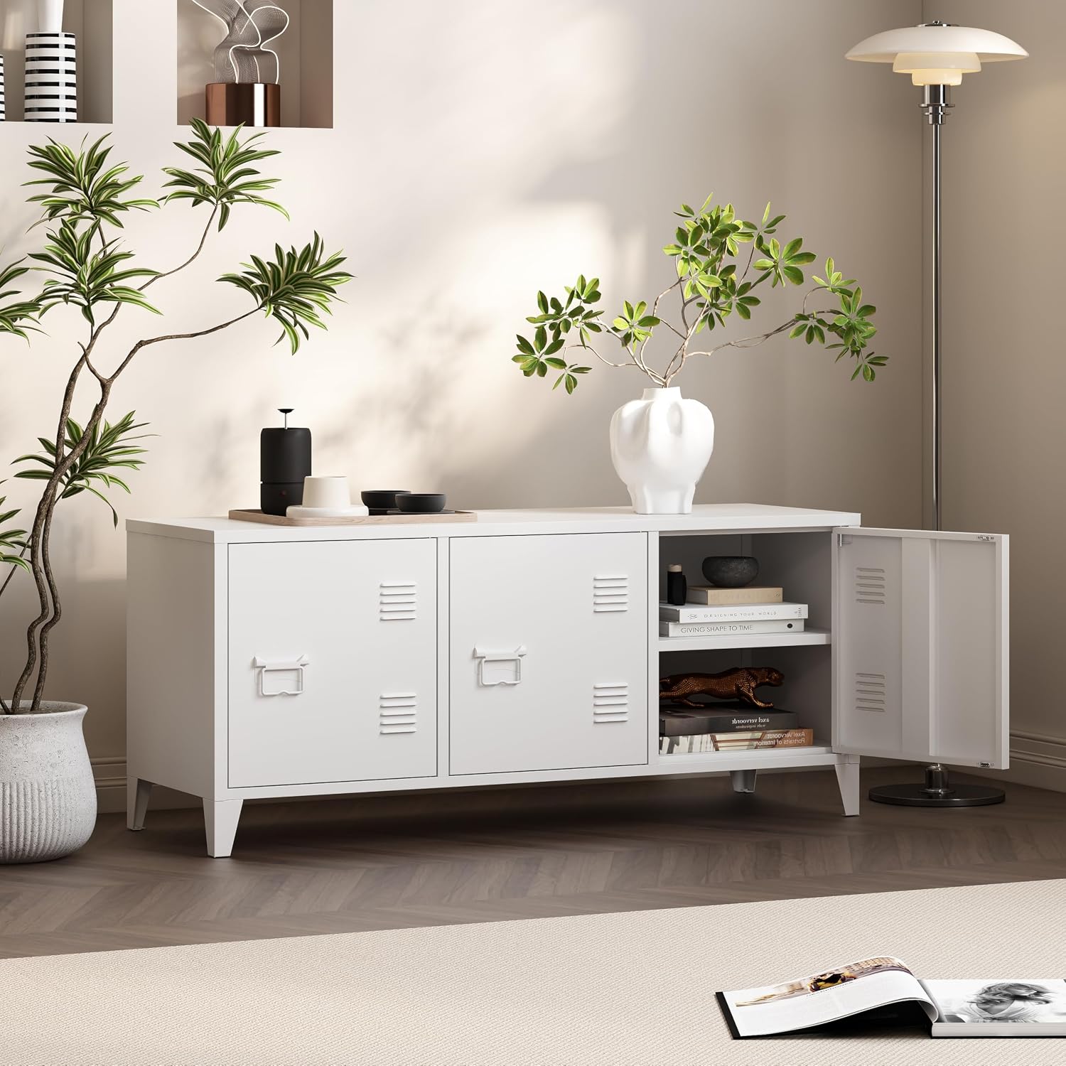 Modern TV Stand Entertainment  - Credenza Office Storage recension och pris