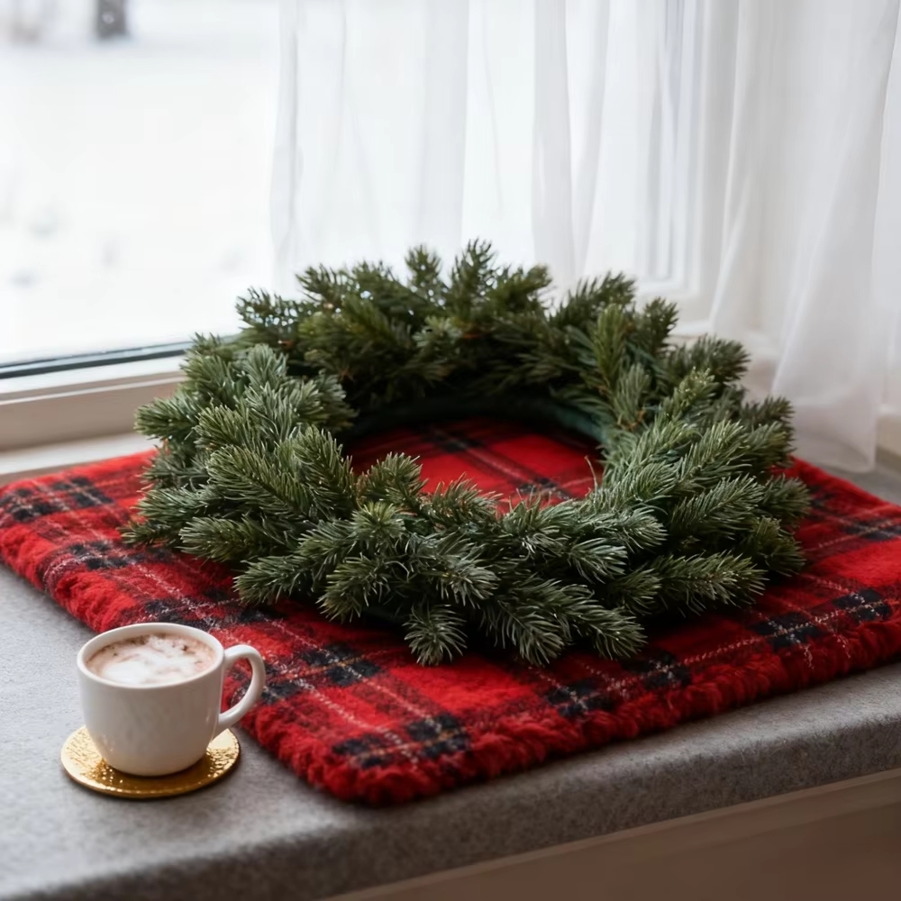 Artificial Pine Wreath Plant C - Conference Table Round recension och pris