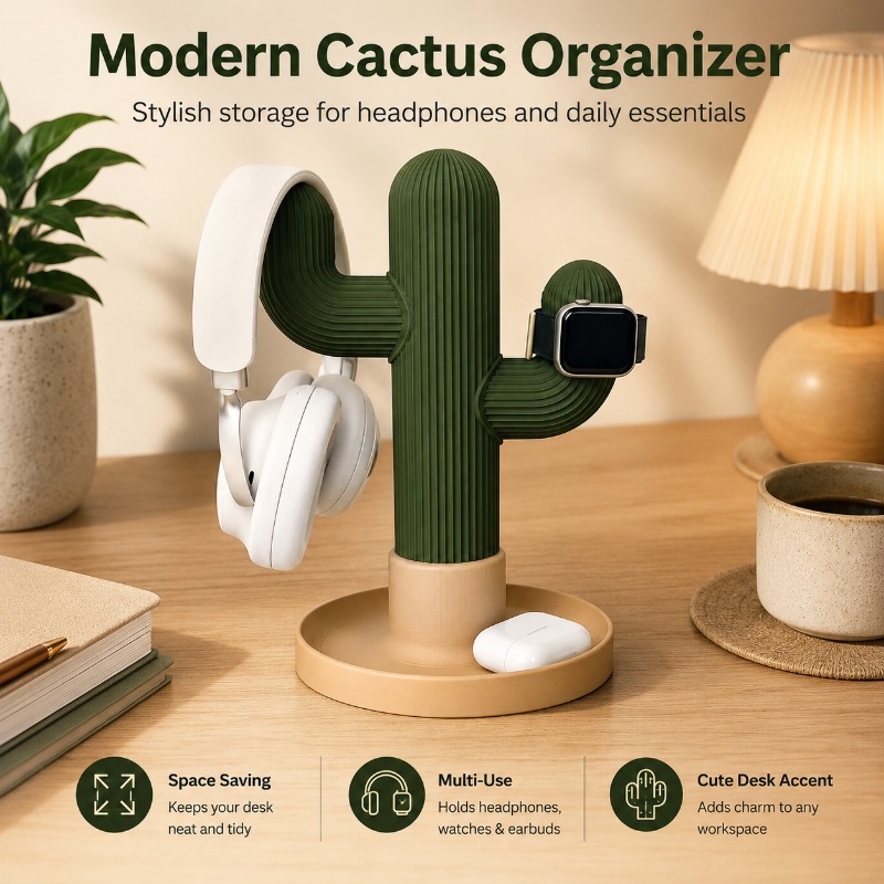Minimalist Cactus Headset Stan - Telephone Headset Office recension och pris
