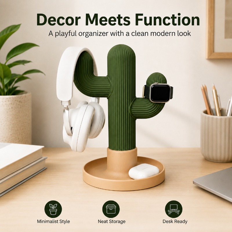 Minimalist Cactus Headset Stan - Telephone Headset Office recension och pris